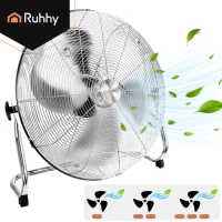 Ruhhy 27835 Stojanový ventilátor z kovu, 3 rýchlosti, 130 W, 50 cm