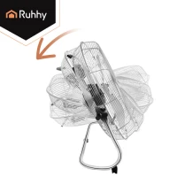 Ruhhy 27835 Stojanový ventilátor z kovu, 3 rýchlosti, 130 W, 50 cm