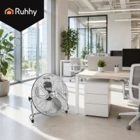 Ruhhy 27835 Stojanový ventilátor z kovu, 3 rýchlosti, 130 W, 50 cm