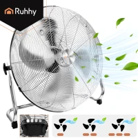 Ruhhy 27835 Stojanový ventilátor z kovu, 3 rýchlosti, 130 W, 50 cm