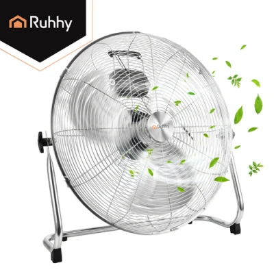 Ruhhy 27835 Stojanový ventilátor z kovu, 3 rýchlosti, 130 W, 50 cm
