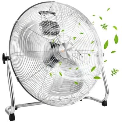 Ruhhy 27835 Stojanový ventilátor z kovu, 3 rýchlosti, 130 W, 50 cm