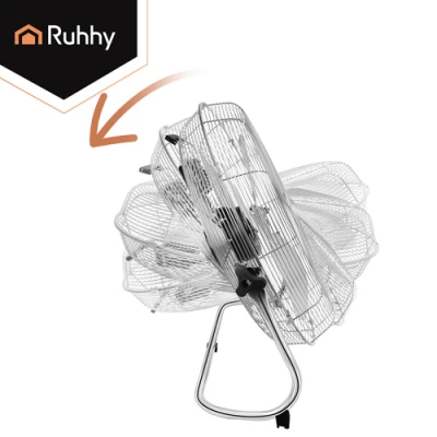 Ruhhy 27835 Stojanový ventilátor z kovu, 3 rýchlosti, 130 W, 50 cm