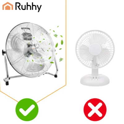 Ruhhy 27835 Stojanový ventilátor z kovu, 3 rýchlosti, 130 W, 50 cm