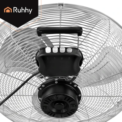 Ruhhy 27835 Stojanový ventilátor z kovu, 3 rýchlosti, 130 W, 50 cm