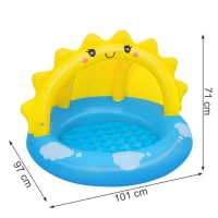 Bestway 52637 Dětský nafukovací bazének se stříškou Sunny Days 101 x 97 x 71 cm