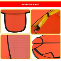 Kruzzel 27666 Detský plážový stan 180 x 95 x 82 cm, medvedík