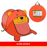 Kruzzel 27666 Detský plážový stan 180 x 95 x 82 cm, medvedík