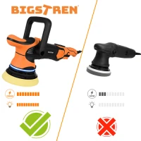 Bigstren 27663 Leštička na auto 1000 W, zdvih 125 mm, LED displej 