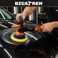 Bigstren 27663 Leštička na auto 1000 W, zdvih 125 mm, LED displej 