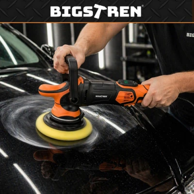 Bigstren 27663 Leštička na auto 1000 W, zdvih 125 mm, LED displej 