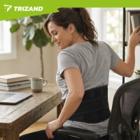 Trizand 27459 Magnetický bedrový pás s 24 magnetmi, 85 – 100 cm, čierny 