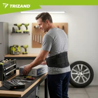 Trizand 27458 Magnetický bedrový pás s 24 magnetmi, 95 – 110 cm, čierny