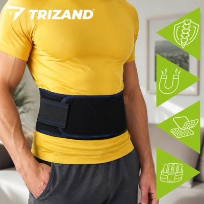 Trizand 27458 Magnetický bedrový pás s 24 magnetmi, 95 – 110 cm, čierny