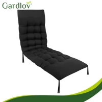 Gardlov 27635 Prešívaný vankúš na záhradné ležadlo 180 x 56 x 9 cm, čierny