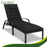Gardlov 27635 Prešívaný vankúš na záhradné ležadlo 180 x 56 x 9 cm, čierny