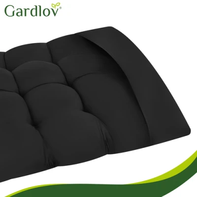 Gardlov 27635 Prešívaný vankúš na záhradné ležadlo 180 x 56 x 9 cm, čierny