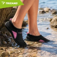 Trizand 27437 Boty do vody protiskluzové 5 mm, vel. 36, černo-růžové