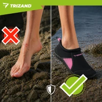 Trizand 27437 Boty do vody protiskluzové 5 mm, vel. 36, černo-růžové