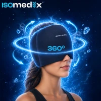 Isomedix 27760 Gélová maska – kompresná, chladivá a hrejivá, sivá