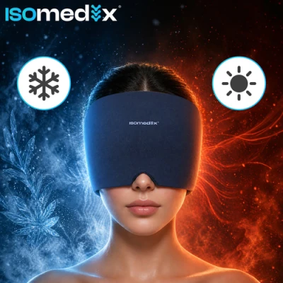 Isomedix 27760 Gélová maska – kompresná, chladivá a hrejivá, sivá