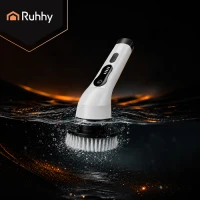Ruhhy 27015 Elektrická čistiaca kefa 25 W, 1500 mAh, 9 nástavcov, biela