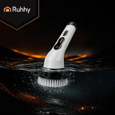 Ruhhy 27015 Elektrická čistiaca kefa 25 W, 1500 mAh, 9 nástavcov, biela