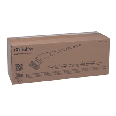 Ruhhy 27015 Elektrická čistiaca kefa 25 W, 1500 mAh, 9 nástavcov, biela