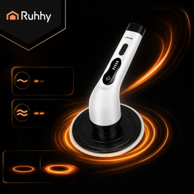Ruhhy 27015 Elektrická čistiaca kefa 25 W, 1500 mAh, 9 nástavcov, biela