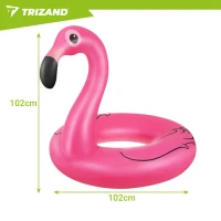 Trizand 27443 Nafukovací kruh v tvare plameniaka, 102 cm, ružový