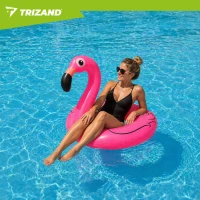 Trizand 27443 Nafukovací kruh v tvare plameniaka, 102 cm, ružový