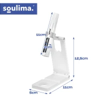 Soulima 27771 Prenosná UV LED lampa MINI 3 W s držiakom, LCD displejom a USB-C