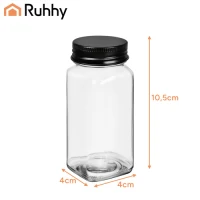 Ruhhy 27829 Sada sklenených nádobiek na korenie 120 ml, 24 ks
