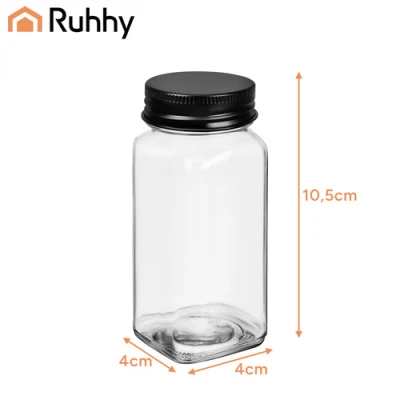 Ruhhy 27829 Sada sklenených nádobiek na korenie 120 ml, 24 ks