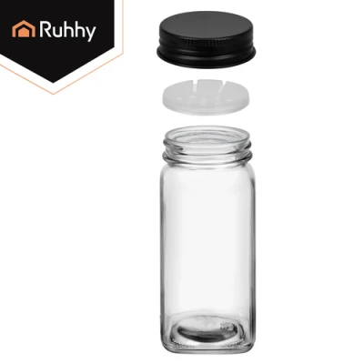 Ruhhy 27829 Sada sklenených nádobiek na korenie 120 ml, 24 ks