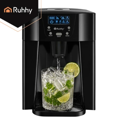 Ruhhy 27306 Výrobník ľadu 3 l, 12 kg/24 h, čierny