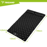 Trizand 27683 Samonafukovací matrace s vestavěnou pumpou 120 x 190 cm, černá
