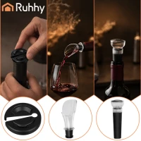 Ruhhy 27312 Automatický elektrický otvírák na víno 4 v 1, USB, černý