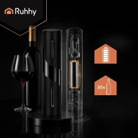 Ruhhy 27312 Automatický elektrický otvírák na víno 4 v 1, USB, černý