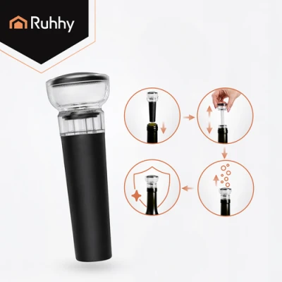 Ruhhy 27312 Automatický elektrický otvírák na víno 4 v 1, USB, černý