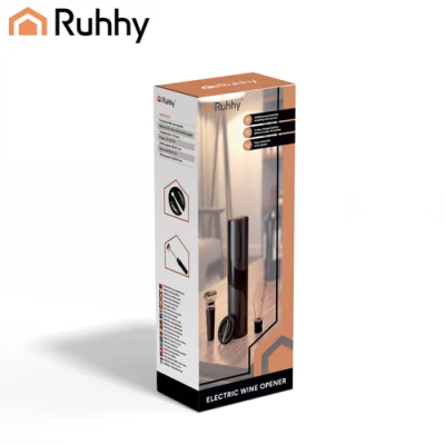 Ruhhy 27312 Automatický elektrický otvírák na víno 4 v 1, USB, černý