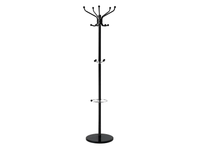 Massido MS-841 Stojanový věšák na oblečení, 14 háčků, 176 cm, černý