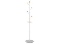 Massido MS-840 Stojanový věšák na oblečení, 9 háčků, 178 cm, bílý