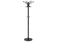 Massido MS-843 Stojanový věšák na oblečení, 16 háčků, 175 cm, černý