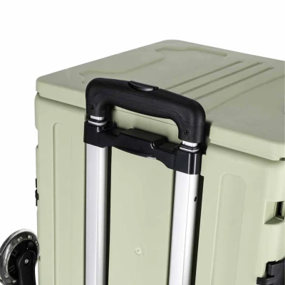 LUARO KX2786 Nákupní vozík skládací s víkem, 8 kol, 32 l