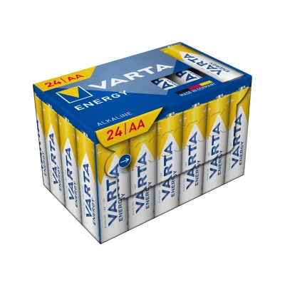 Varta BAT0356 Energy Cube Pack, 24 alkalických batérií AA, LR06, 1,5 V