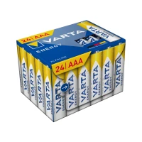 Varta BAT0359 Energy Cube Pack, 24 alkalických baterií AAA, LR03, 1,5 V
