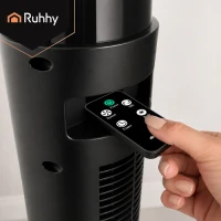Ruhhy 27834 Stojanový ventilátor s diaľkovým ovládaním, 83 cm, 45 W, čierny