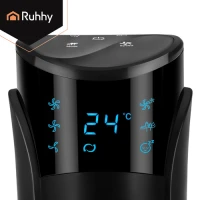Ruhhy 27834 Stojanový ventilátor s diaľkovým ovládaním, 83 cm, 45 W, čierny