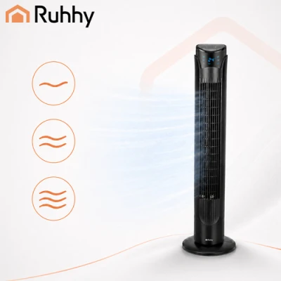 Ruhhy 27834 Stojanový ventilátor s diaľkovým ovládaním, 83 cm, 45 W, čierny